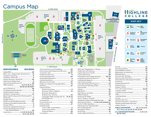 Highline College Campus Map Building 26 » Administrative Services